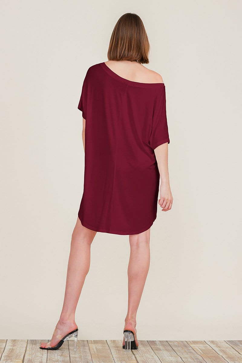 Loose Home Long Sleeve Shirt Mini Dresses Tops T Shirts Tunics S-XL