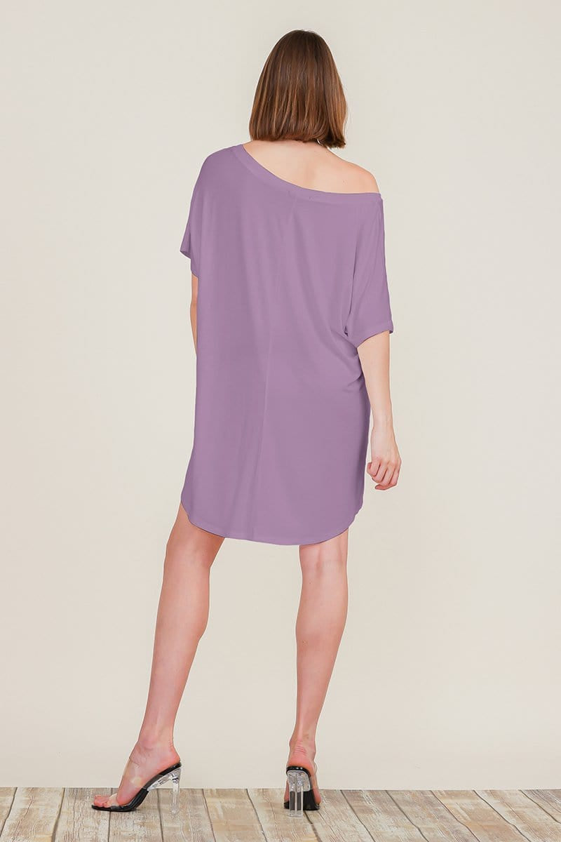 Loose Home Long Sleeve Shirt Mini Dresses Tops T Shirts Tunics S-XL