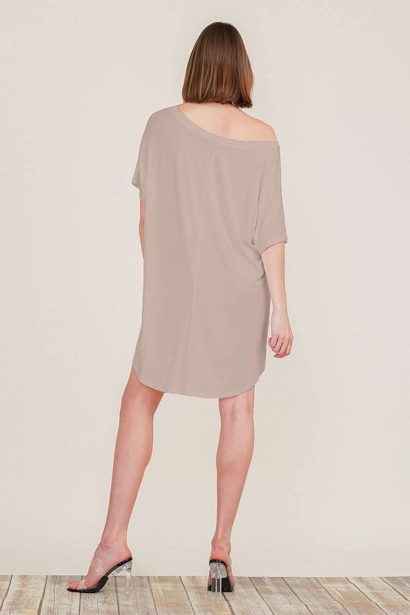 Loose Home Long Sleeve Shirt Mini Dresses Tops T Shirts Tunics S-XL