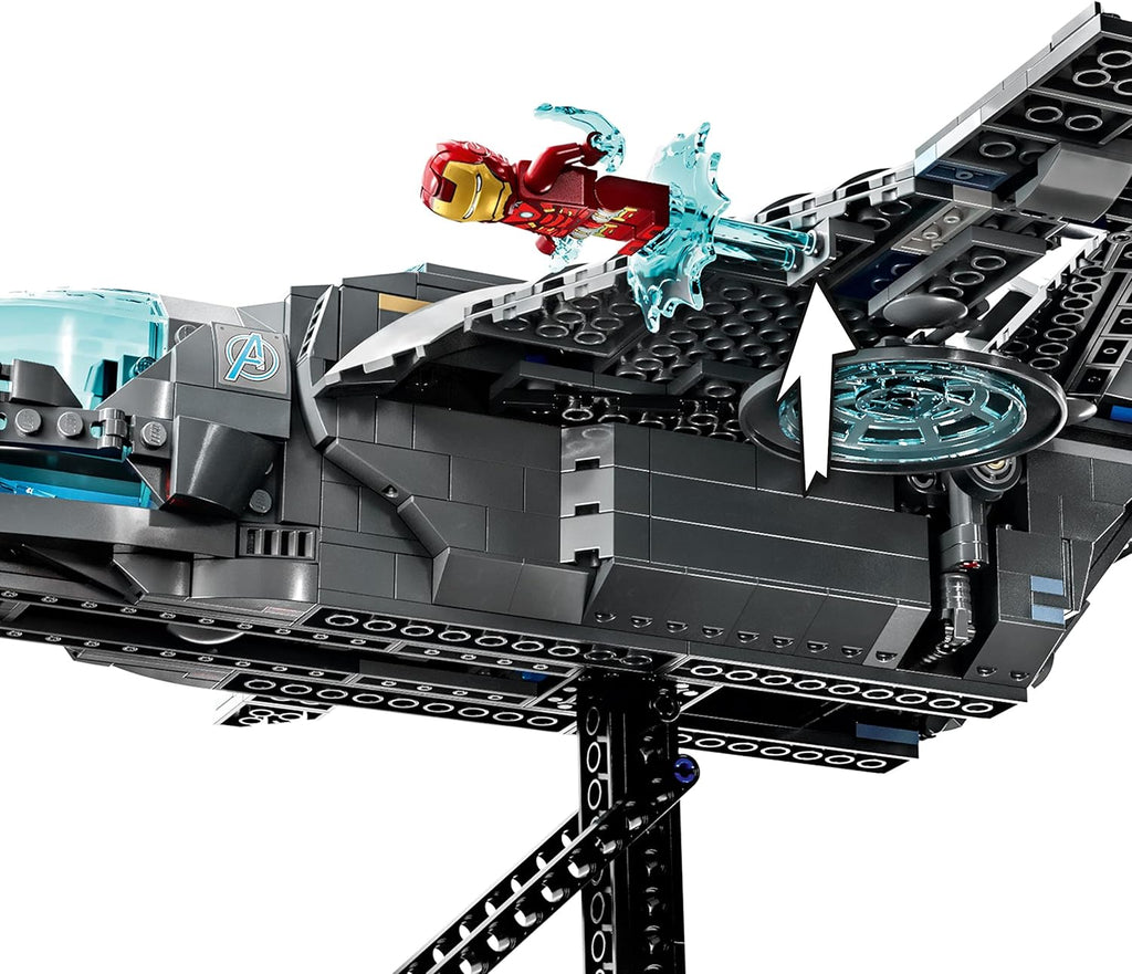 LEGO Marvel the Avengers Quinjet 76248, Spaceship Building Toy Set with Thor, Iron Man, Black Widow, Loki and Captain America Minifigures, Infinity Saga